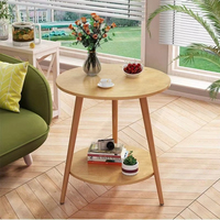 Table basse en bambou au design nordique moderne pour le salon, meubles de maison, petite table d'appoint durable