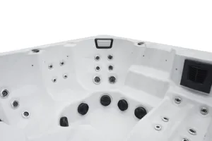 2024 Novo produto de luxo em acrílico para banheira de hidromassagem spa com jacuzzier banheira de hidromassagem spa plug and play spa