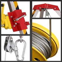 Support de levage d'urgence Portable pour mines souterraines treuil à élingue multifonctionnel équipement de trépied de sauvetage en cas d'incendie