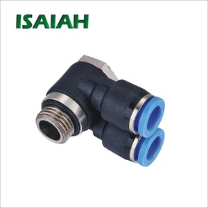 Pièces pneumatiques - Connecteur rapide pour tube - Double raccord mâle R1/8 1/4 3/8 1/<span class=keywords><strong>2</strong></span> - Raccords pneumatiques pour tube de 4 6 8 10 12 mm - Product Image 5
