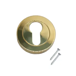 Key Hole Hangers Cilindro Solid Brass Keyhole Covers Escutcheon Metal Rodada Porta Acessórios 50mm Múltiplos Acabamentos Disponíveis