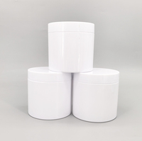 Pot cosmétique OEM 350 ml en PET écologique, très vendu, pour soins de la peau, soins corporels et poudre libre, avec couvercle en plastique