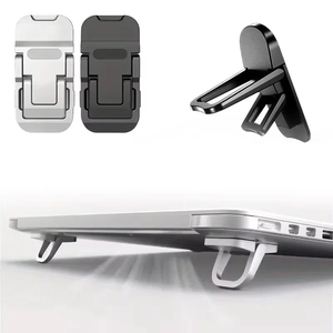 Adhesive Laptop Stand – Foldable <b>Mini</b> Portable <b>Notebook</b> Riser, 2-Level Angle Adjustable – Self-Adhesive, Invisible, No Screws - Product Image 4