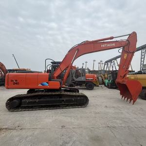 Excavadora de cadenas Hitachi Zaxis 240 usada, modelo 2020, 24 toneladas, color rojo, máquina de excavación hidráulica con válvula Kawasaki y control PLC - Product Image 4
