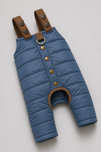 Tuta Imbottita per Cani con Cinghie Marroni, Abbigliamento Caldo a Quattro Zampe per Cani Piccoli, Maltesi, Teddy, Cappotto Invernale per Animali Domestici - Product Image 5