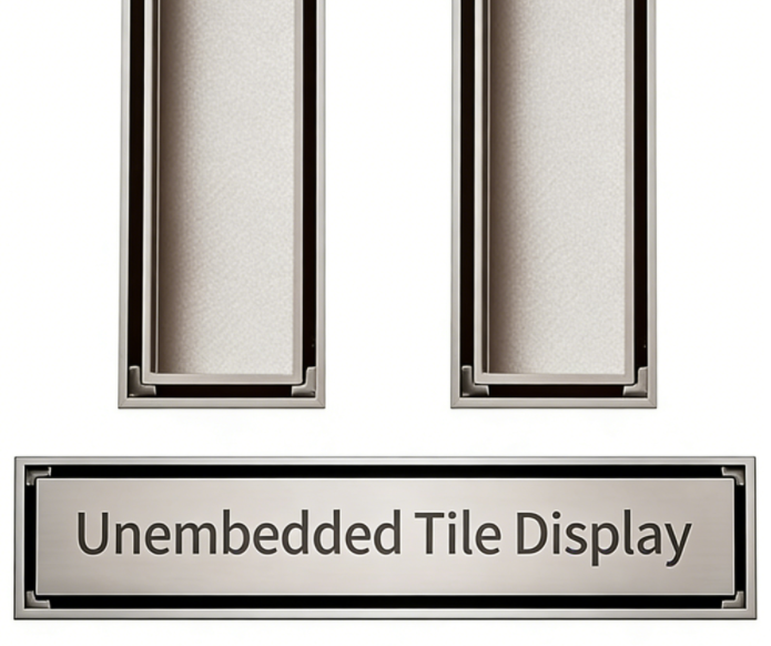 820 nickel brushed hidden