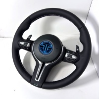 Pour BMW F10 F11 F15 F18 F20 F23 F25 F30 F32 F35 F40 F80 E84 E87 E90 E92 E93 Volant en cuir Accessoires de voiture