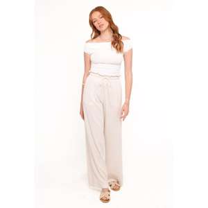 Pantalones Rectos de Secado Rápido y Ecológicos para Mujer, Ideales para el Trabajo, con Sensación Transpirable y Ajuste Confiable, Material de Poliéster/Algodón - Product Image 1