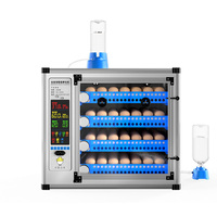 Incubateur automatique de 280 œufs de poule avec contrôle de température et d'humidité, double alimentation et plateau à œufs coulissant, modèle 2026
