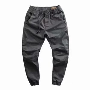 Pantalones Cargo de Algodón de Color Liso para Hombre, Marca de Moda, Estilo Holgado e Informal para Primavera y Otoño - Product Image 6