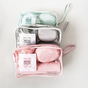 IStapromo Gifts Wholesale Custom Logo Pvc <b>Toiletries</b> Storage <b>Bag</b> Transparent Waterproof Bathroom Storage <b>Bag</b> <b>Clear</b> Pvc Women Cos - Product Image 6