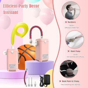 Pompe à air électrique portable à double couche rose 678, pompe à <span class=keywords><strong>ballon</strong></span> <span class=keywords><strong>de</strong></span> basketball longue durée pour les festivals d'Halloween et <span class=keywords><strong>de</strong></span> Noël - Product Image 3