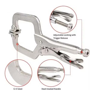 Maxpower klem baja karbon, baja karbon drop forged jaws hold down penjepit meja Las memasang klem C penjepit bangku - Product Image 1