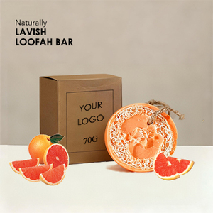 OEM Pink Grapefruit Handmade Loofah Bath Body <b>Soap</b> Bar Gentle Exfoliatio Hydration & Nourishment Suitable for All Skin Types - Product Image 5