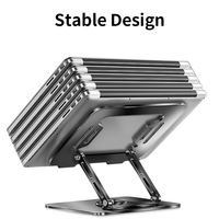 Support d'ordinateur portable à rotation réglable 360 compatible avec iPad tous les ordinateurs portables