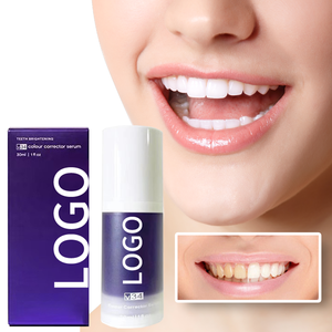 Dentifrice correcteur de couleur violet V34 avancé pour un éclaircissement instantané, sérum blanchissant <span class=keywords><strong>non</strong></span> invasif pour les dents, OEM ODM - Product Image 1