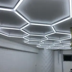 Großhandel benutzer definierte sechseckige Decken leuchten für Wohnzimmer Werkstatt Reparatur werkstatt sechseckige LED-Licht