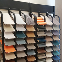 IYUBO étagère d'échantillons en métal personnalisée, marbre, granit, quartz, pierre frittée, support de présentation au sol pour dalle de céramique coulissante
