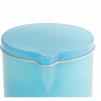 Échantillons Gratuits – Boîte à Bougie Vide Ronde en Métal pour Huile de Massage 4OZ 8OZ – Boîte à Bougie Noire Mate avec Bec Verseur