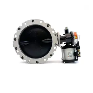 Pneumatic Actuator Valve Powder Butterfly Valves DN300 with Solenoid Valves Assembly