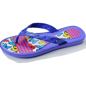 Bán buôn Bướm in của phụ nữ Eva <span class=keywords><strong>Flip</strong></span> <span class=keywords><strong>Flops</strong></span> với đầy màu sắc đinh tán cho Mùa Xuân/Mùa Thu/Mùa Xuân thời trang (thân thiện với môi thấp moq) - Product Image 1