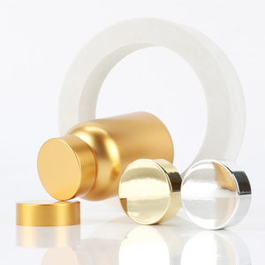 Gold PET Capsule <b>Bottle</b> Pharmaceutical <b>Pill</b> Container With Screw Cap For Vitamin Supplement Packaging - Product Image 5