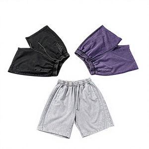 थोक आकस्मिक विंटेज वॉश ग्रीष्मकालीन शॉर्ट्स पुरुषों के लिए अच्छी तरह से सूती फ्रेंच टेरी शॉर्ट्स पुरुषों के लिए पसीने की नई डिजाइन - Product Image 3