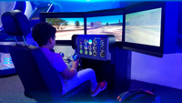 Plate-forme de simulation dynamique de simulateur de vol pour équipement VR aérospatial