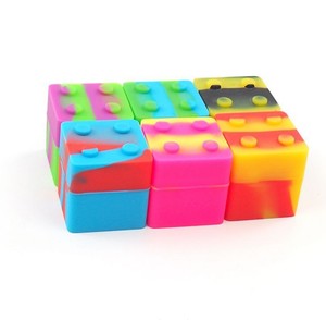 Boîte de rangement carrée en silicone de 9ml Récipient alimentaire pliable avec motif solide Présentoir à maquillage Petit verre de rangement Logo personnalisable - Product Image 3