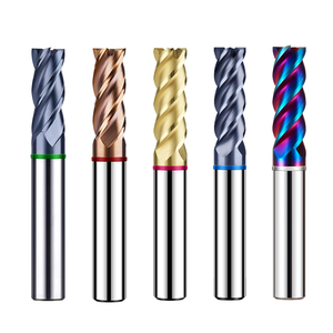Azzkor anello colorato 2 4 flauti fresa in carburo di tungsteno dimensioni pollici HRC50/55/58/60/65/70 fresa quadrata Fresas in magazzino - Product Image 5