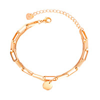 Bracelet breloque pour femme, bijou en acier inoxydable 2021, style moderne, nouvelle collection 316