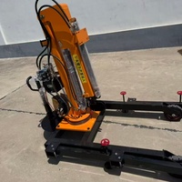 Mini grue de levage pour camionnette 1 tonne 2 tonnes, grue montée sur camion, grue à flèche