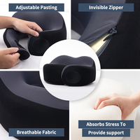 Oreiller ergonomique en U pour le cou, nouveau soutien latéral profilé en mousse à mémoire de forme, léger et portable pour les voyages, le bureau et le sommeil