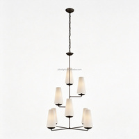 Lustre de style américain, lustre sur mesure, lustre moderne de luxe pour salon, luminaire suspendu pour îlot de cuisine