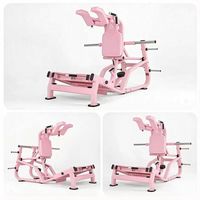 Ensemble d'équipements de fitness à domicile en acier massif pour femmes : Appareil de tirage dorsal, Machine pour cuisses intérieures/extérieures, Hack Squat, Glute Bridge