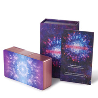 Cartas de Oráculo con Impresión Personalizada, Papel Negro con Lámina, con Caja y Guía