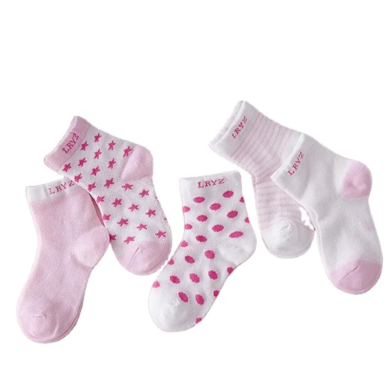 2019 New Dot Kids Socks Summer Thin Comfortable Breathable Cotton Fashion Baby Socks Toddler Girls for 0~6 Year