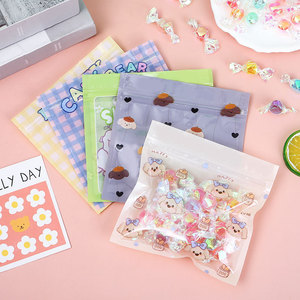 Sacs d'emballage pour biscuits imprimés en couleur de dessin animé, sacs auto-scellants pour collations d'animaux mignons, bonbons, produits de boulangerie, sacs scellés - Product Image 1