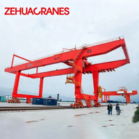 Grue portique conteneurisée sur rail ZEHUA 2026 RMG 40T, contrôlée par PLC, hauteur de levage 30m, certifiée CE A7/A8