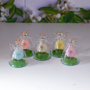 Venta al por mayor de adornos de mesa para el hogar con cúpula de cristal de diente de león preservado hecho a mano, recuerdos de boda, flor eterna real seca - Product Image 1