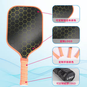 Ensemble de raquette de pickleball portable avec noyau en fibre de verre et nid d'abeille pour l'entraînement et le jeu de plage - Product Image 3