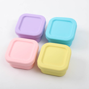 <span class=keywords><strong>Lave</strong></span>-<span class=keywords><strong>vaisselle</strong></span> micro-onde vinaigrette snack compartiment unique 100ml petit récipient alimentaire en silicone - Product Image 1