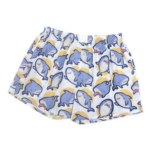 Pantaloncini pigiama stampati da squalo carini da donna con Design floreale completi con elastico in vita indumenti da notte traspiranti di grandi dimensioni - Product Image 6