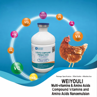 Nano-émulsion multivitaminée et acides aminés pour volailles - Vitamine liquide à absorption élevée pour poules pondeuses et poulets de chair, agent anti-stress