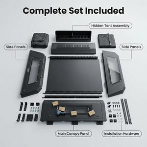 Auvent complet en alliage d'aluminium manuel avec fonction de verrouillage et imperméabilisation pour <span class=keywords><strong>Ford</strong></span> <span class=keywords><strong>Ranger</strong></span> <span class=keywords><strong>Wildtrak</strong></span> X 2024+ 4x4 édition spéciale - Product Image 3