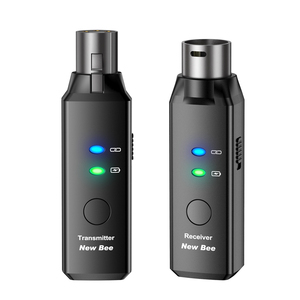 Livraison rapide, microphone sans fil de couleur noire, portée de 100 pieds, émetteur-récepteur, 6 canaux, système sans fil <span class=keywords><strong>pour</strong></span> microphone XLR - Product Image 1
