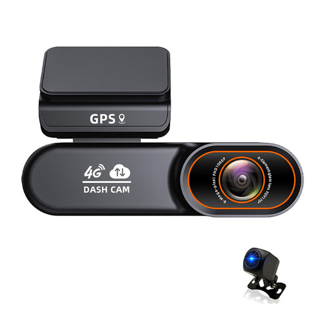 4G DashCam 2K+1080P LTE SIM Card Connected Vehicle DVR GPS Mini Car Security Camera Mobile App Control Live Streaming Dash Cam
