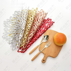 Mantel Individual Decorativo para Mesa de Cocina LJJZH395, Mantel Individual de PVC Dorado Hueco con Forma de Flor para Decoración - Product Image 5