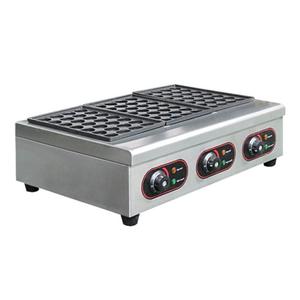 Équipement en acier inoxydable facile à utiliser hôtels magasins d'alimentation électrique commercial Triple plaque japonais Takoyaki Fish Ball Machine - Product Image 1