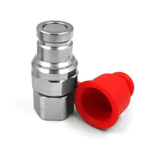 ISO 16028 standard 3/8 inch NPT thread 5000 psi hydraulic quick disconnect flat face coupler